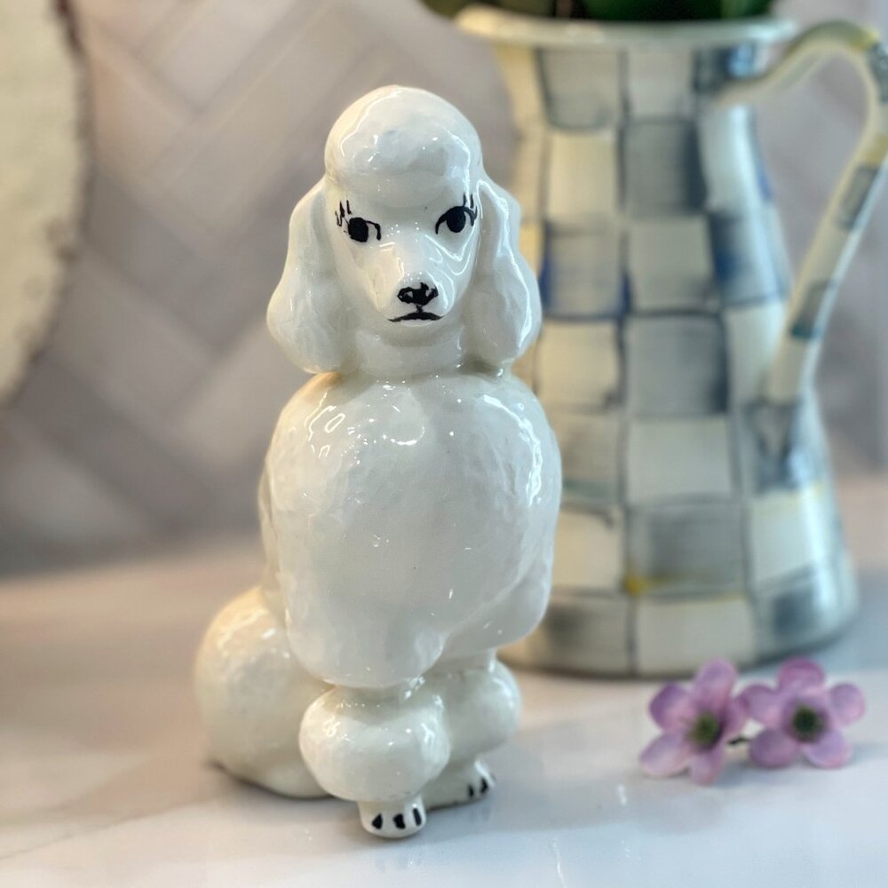Porcelain Poodle – Noir Glam Whimsy 🖤